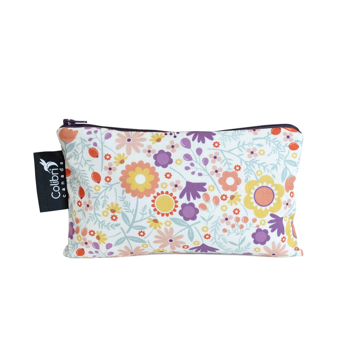 8118 - Wild Flowers Reusable Snack Bag - Medium